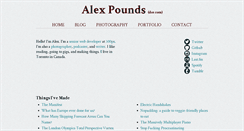 Desktop Screenshot of alexpounds.com