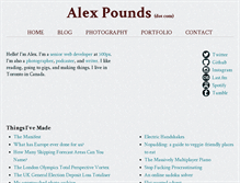 Tablet Screenshot of alexpounds.com